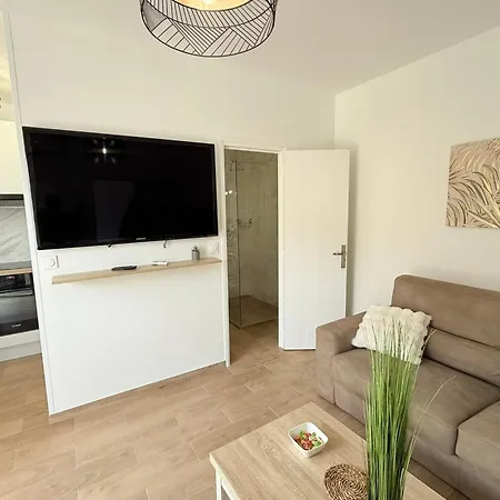 06cp - Beautiful T2 Super Equipped With Terrace Apartmán Villeneuve-Loubet